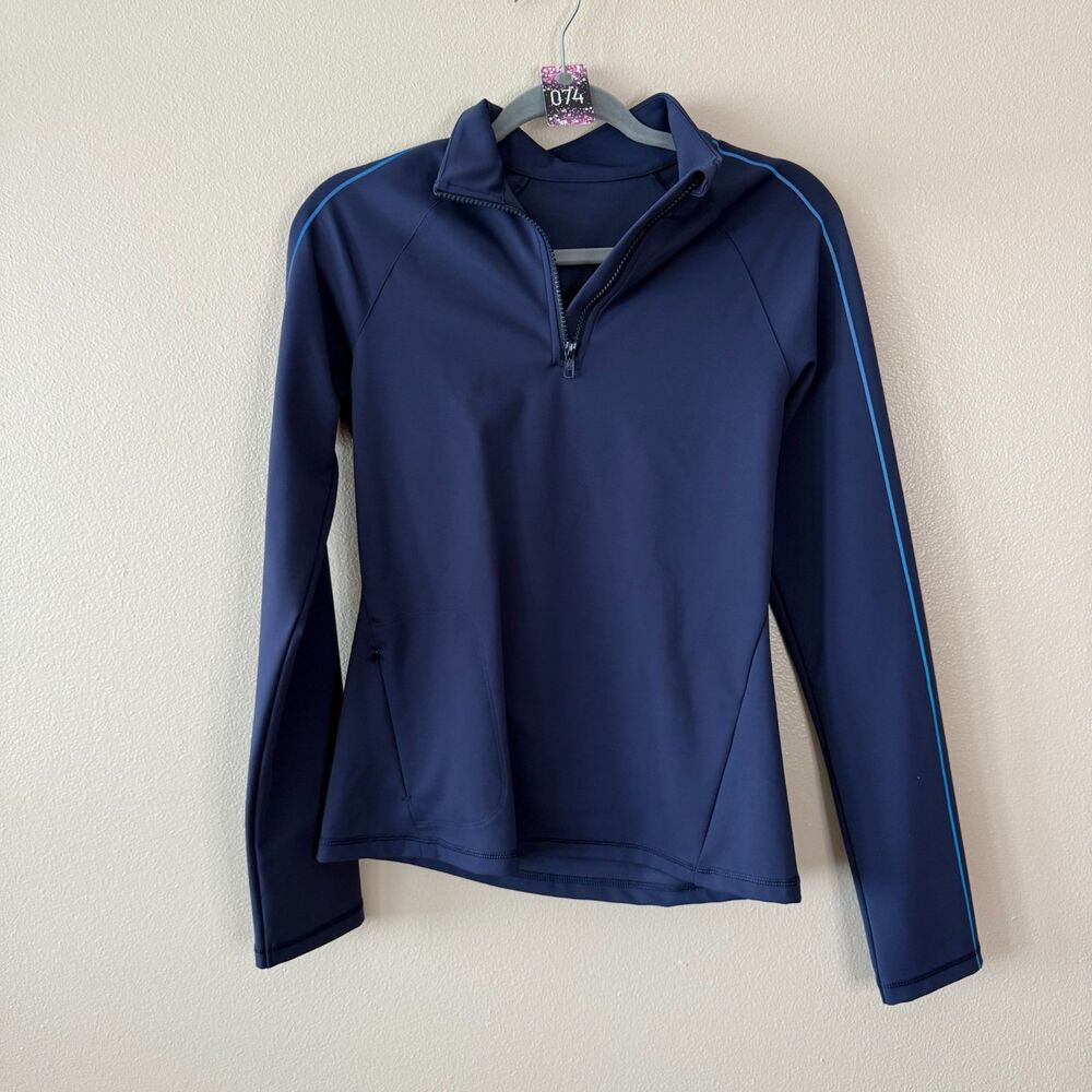 Outdoor Voices Blue Athletic 1/4 Zip Pullover